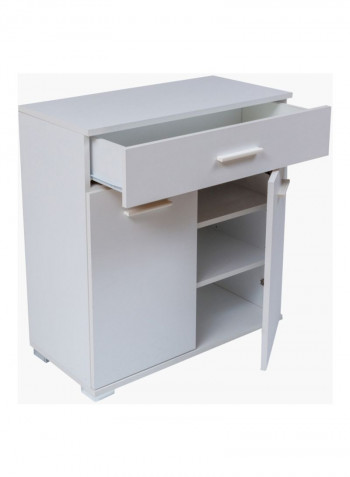 Mix Match Double Door Sideboard With Drawer White 180x42.8x84.8centimeter