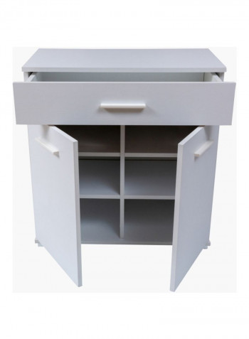 Mix Match Double Door Sideboard With Drawer White 180x42.8x84.8centimeter