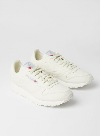Classic Leather Grow Sneakers White