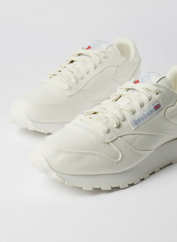 Classic Leather Grow Sneakers White
