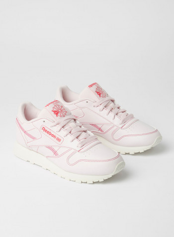 Classic Leather Vegan Sneakers Pink