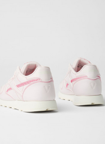 Classic Leather Vegan Sneakers Pink