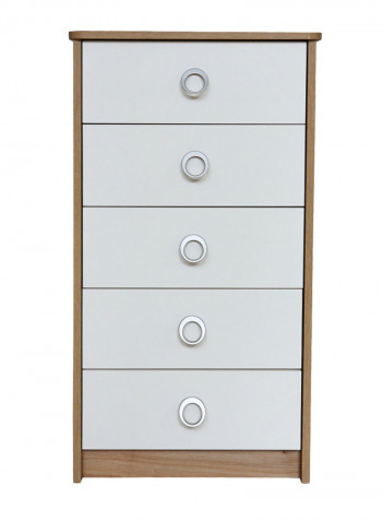 Cardiz Drawers Chest White/Brown