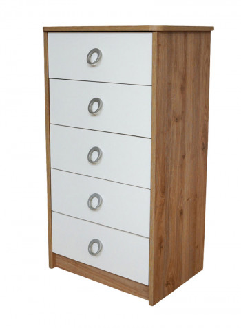 Cardiz Drawers Chest White/Brown