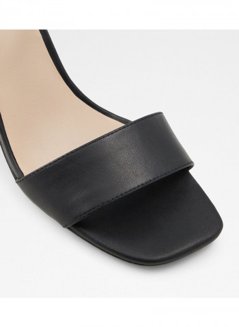 Gleawia Open Toe Heeled Sandals Black