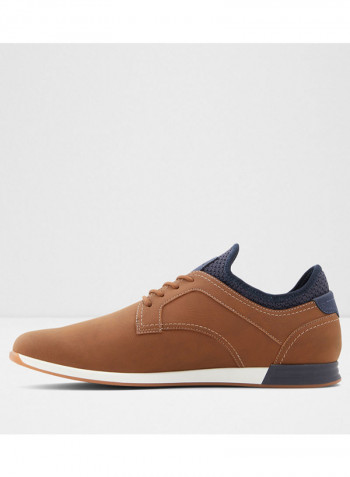 Coruche Lace-Up Low Top Sneakers Brown/Blue
