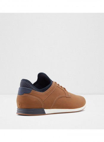 Coruche Lace-Up Low Top Sneakers Brown/Blue