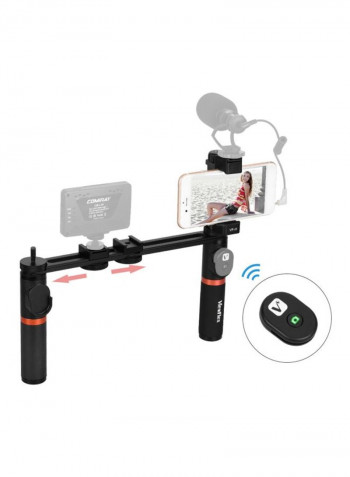 Dual Handheld Stabilizer Kit With Remote Control Black