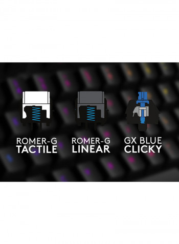 G513 Gx Carbon Rgb Usb Clicky Gaming Keyboard Black