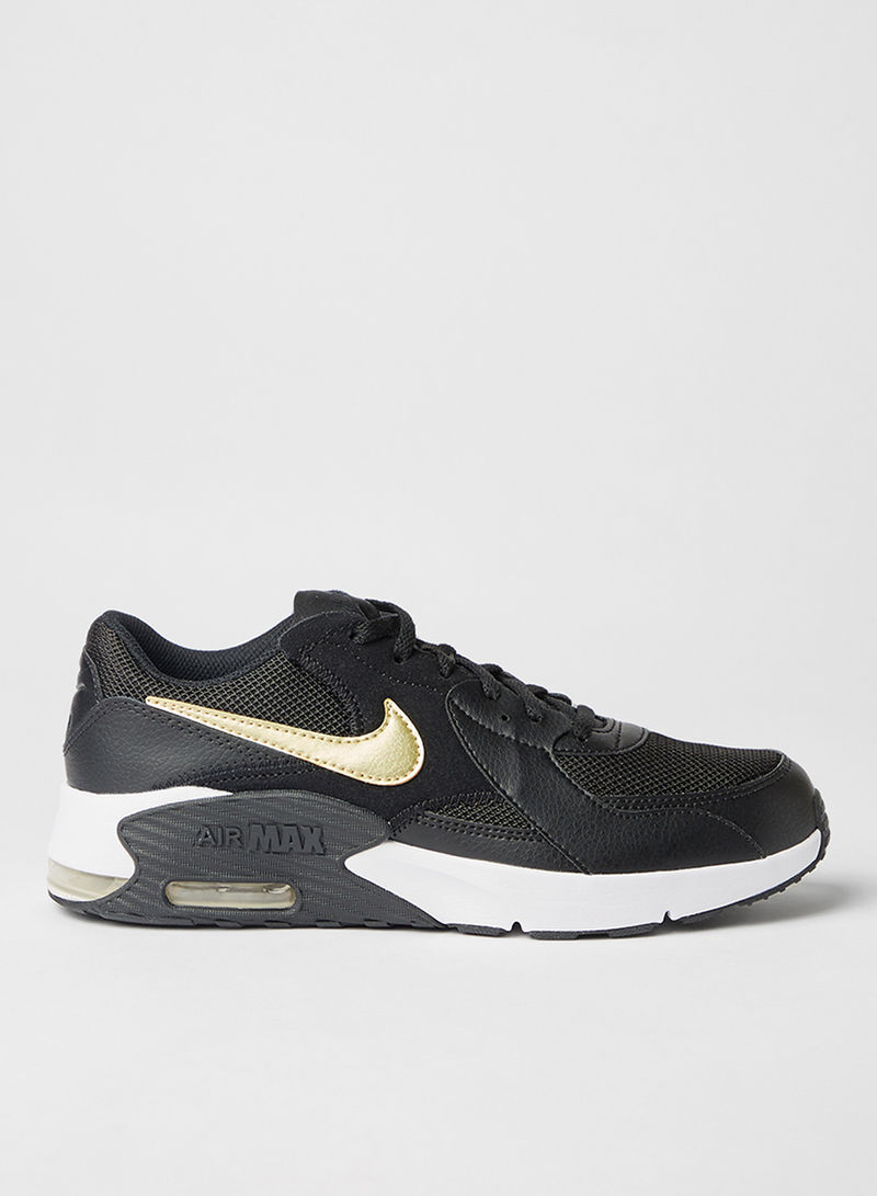 Kids Air Max Excee Sneakers Black/Mtlc Gold Star-White
