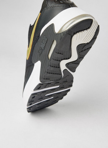 Kids Air Max Excee Sneakers Black/Mtlc Gold Star-White