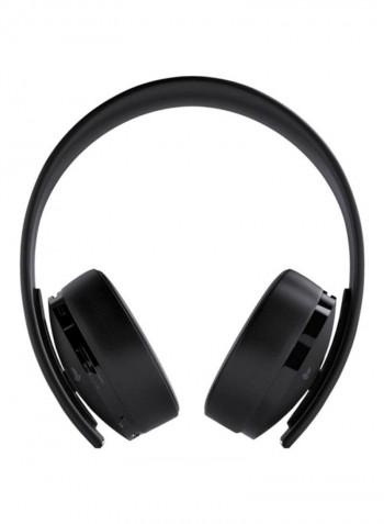 Gold Wireless Headset With Built-in Mic For PlayStation 4 Black
