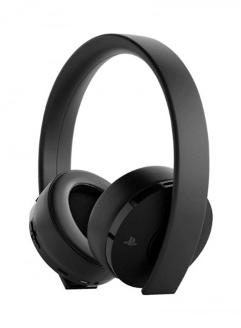 Gold Wireless Headset With Built-in Mic For PlayStation 4 Black