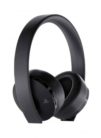 Gold Wireless Headset With Built-in Mic For PlayStation 4 Black