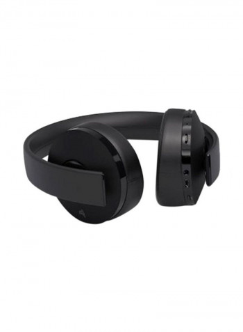 Gold Wireless Headset With Built-in Mic For PlayStation 4 Black