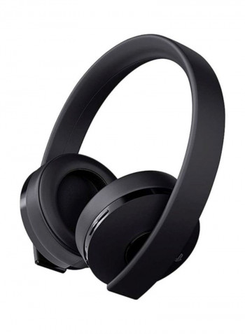 Gold Wireless Headset With Built-in Mic For PlayStation 4 Black