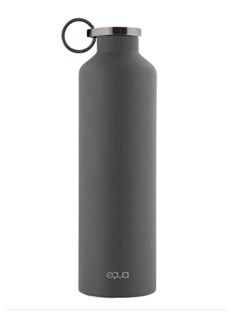 Double Wall Leak Proof Water Bottle Dark Grey 25.3 x 7.2cm