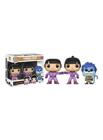 Pack Of 3  Wonder Twins 4x9inch