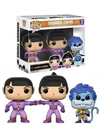 Pack Of 3  Wonder Twins 4x9inch