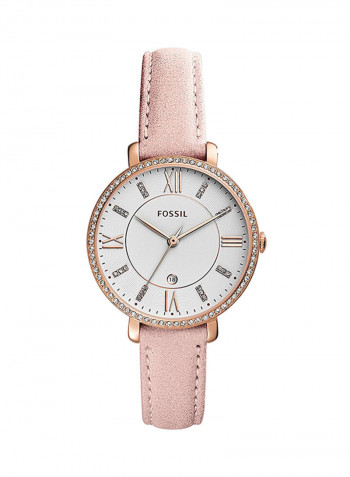 Women's Jacqueline Leather Analog Watch ES4303