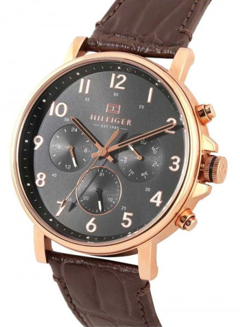 Men's Leather Chronograph Wrist Watch 1710379