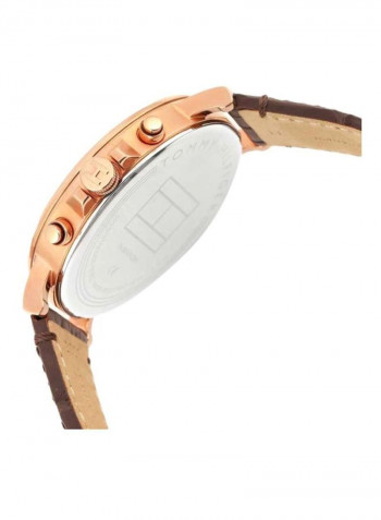 Men's Leather Chronograph Wrist Watch 1710379