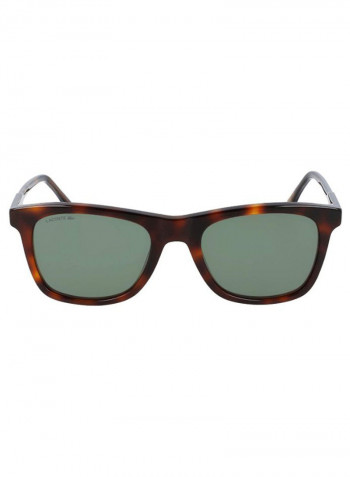 Men's Full Rimmed Modified Rectangular Frame Sunglasses - Lens Size: 53 mm