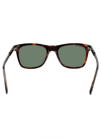 Men's Full Rimmed Modified Rectangular Frame Sunglasses - Lens Size: 53 mm