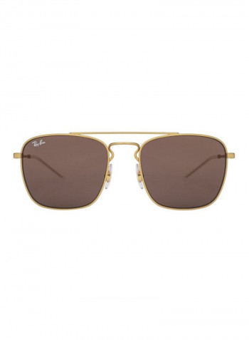 Men's Rectangular Sunglasses - Lens Size: 55 mm