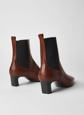 Agua Ankle Boots Cognac