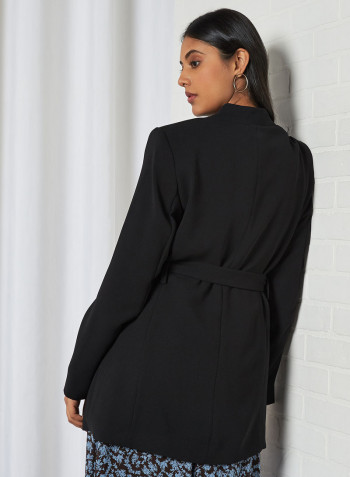 Tailored Longline Blazer Black