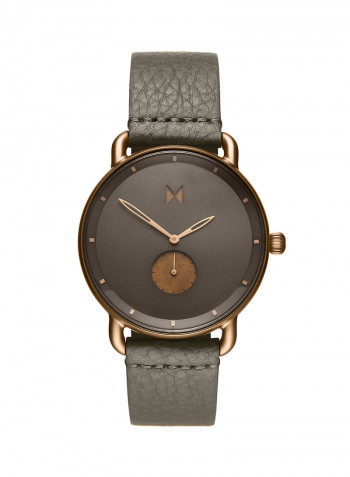Men's Revolver Leather Strap Watch