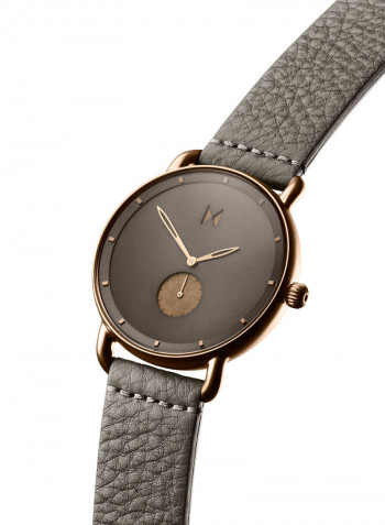 Men's Revolver Leather Strap Watch