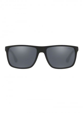 Men's Rectangular Sunglasses - Lens Size: 56 mm