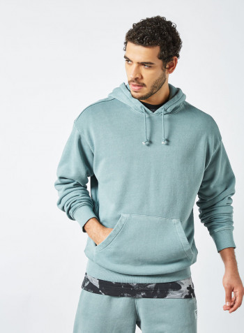 Classics Natural Dye Oversized Hoodie Blue