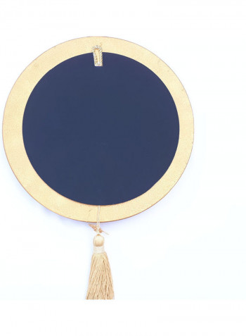 Ottoman Style Ceramic Ramadan Wall Decor with Mirror Golden/Blue