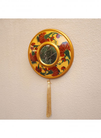 Ottoman Style Ceramic Ramadan Wall Decor with Mirror Multicolour