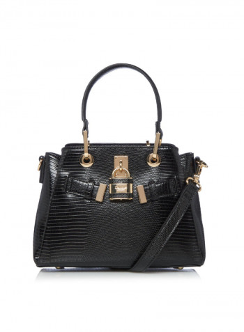 Dinkidarryl Padlock Tote Black