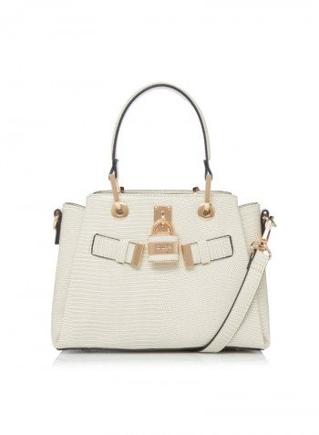 Dinkidarryl Padlock Tote White