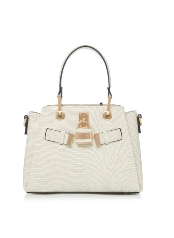 Dinkidarryl Padlock Tote White