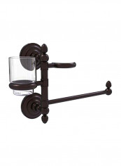 Que New Collection Hair Dryer Holder Black/Clear 15x7x9inch