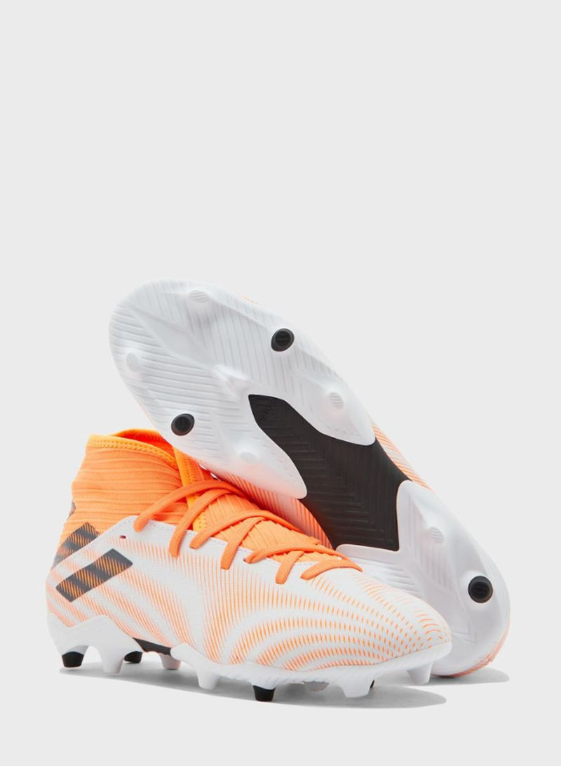 Nemeziz .3 Firm Ground Sport Shoes Cloud White/Core Black/Screaming Orange