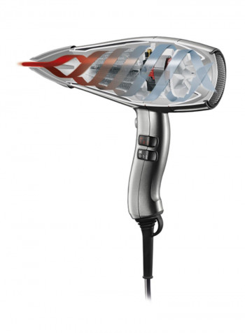 Swiss Silent Jet 8600 Ionic Rotocord Hair Dryer Black