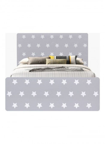Vanilla Single Bed Grey/White 194x100x80cm