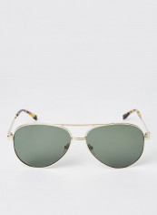Full Rim Metal Aviator Sunglasses - Lens Size: 60 mm