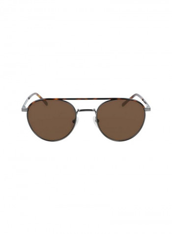 Full-Rim Metal Oval Sunglasses - Lens Size: 52 mm