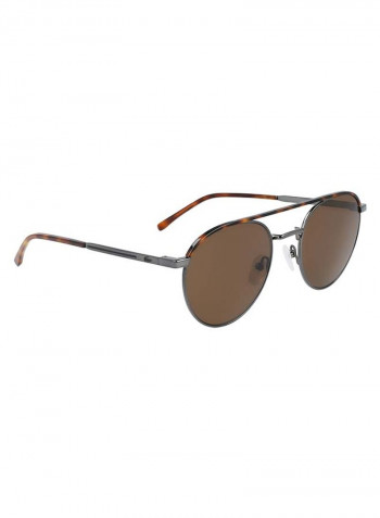 Full-Rim Metal Oval Sunglasses - Lens Size: 52 mm