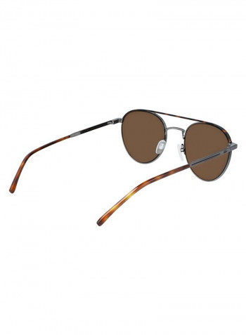 Full-Rim Metal Oval Sunglasses - Lens Size: 52 mm