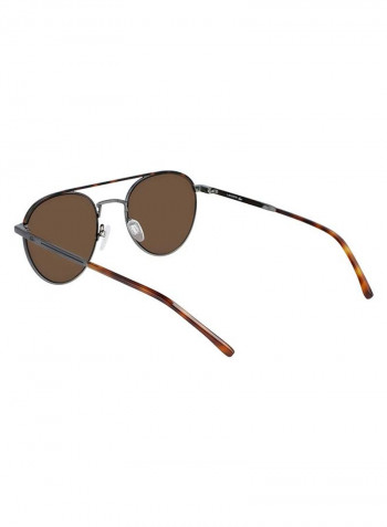 Full-Rim Metal Oval Sunglasses - Lens Size: 52 mm