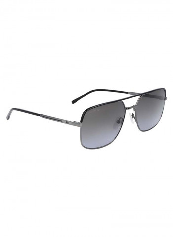 Men's Full Rim Metal Modified Rectangle Sunglasses - Lens Size: 59 mm